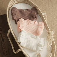 Knit Ruffle Sweater Onesie