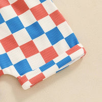 American Checkered Waffle Set - The Ollie Bee
