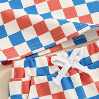 American Checkered Waffle Set - The Ollie Bee