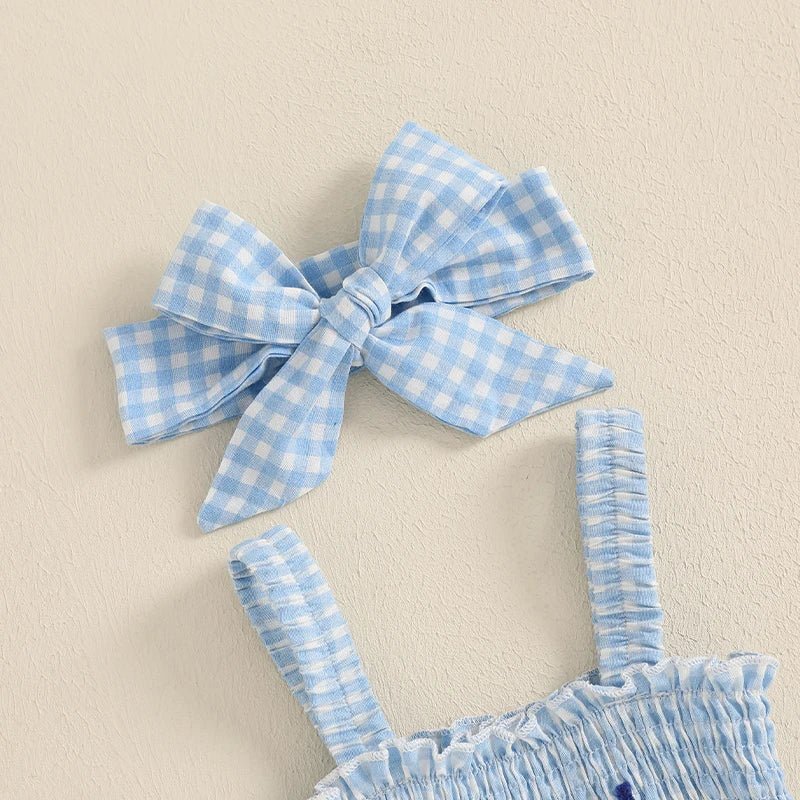 American Girl Gingham Romper - The Ollie Bee