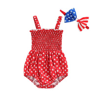 American Stars Onesie and Bow - The Ollie Bee