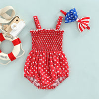 American Stars Onesie and Bow - The Ollie Bee