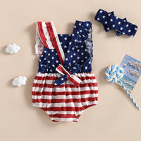 Back Bow American Onesie - The Ollie Bee
