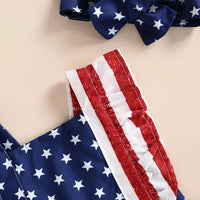 Back Bow American Onesie - The Ollie Bee