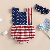 Back Bow American Onesie - The Ollie Bee