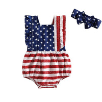 Back Bow American Onesie - The Ollie Bee