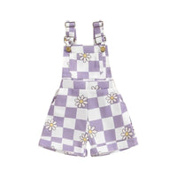 Checkerboard Daisy Overalls - The Ollie Bee