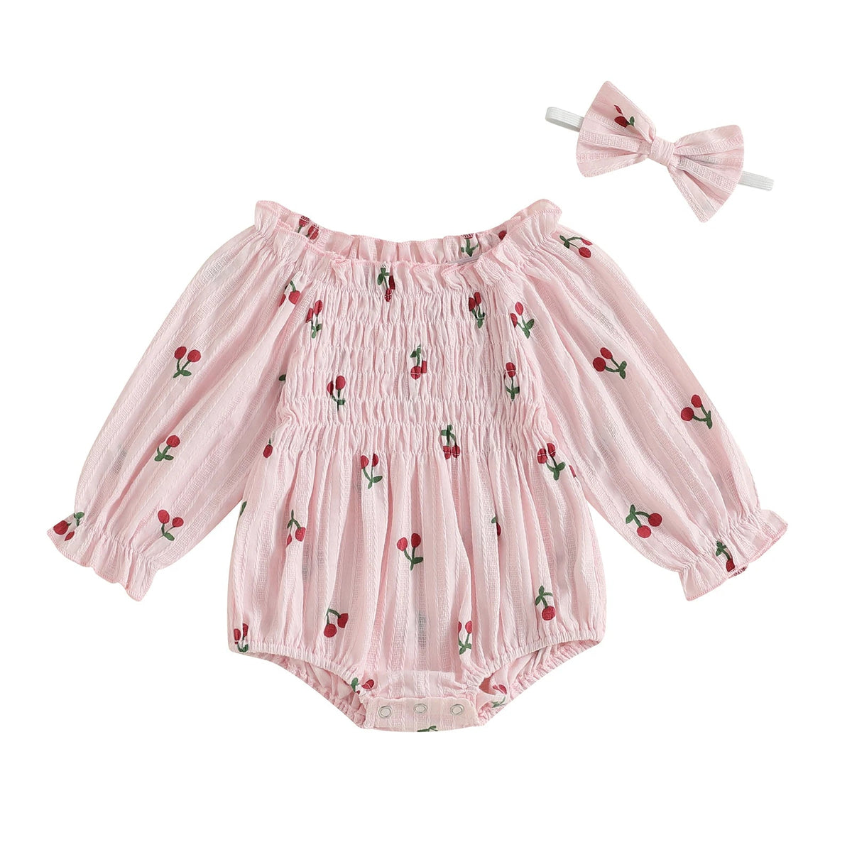 Cherry Picking Bubble Romper - The Ollie Bee