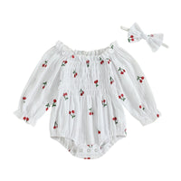 Cherry Picking Bubble Romper - The Ollie Bee