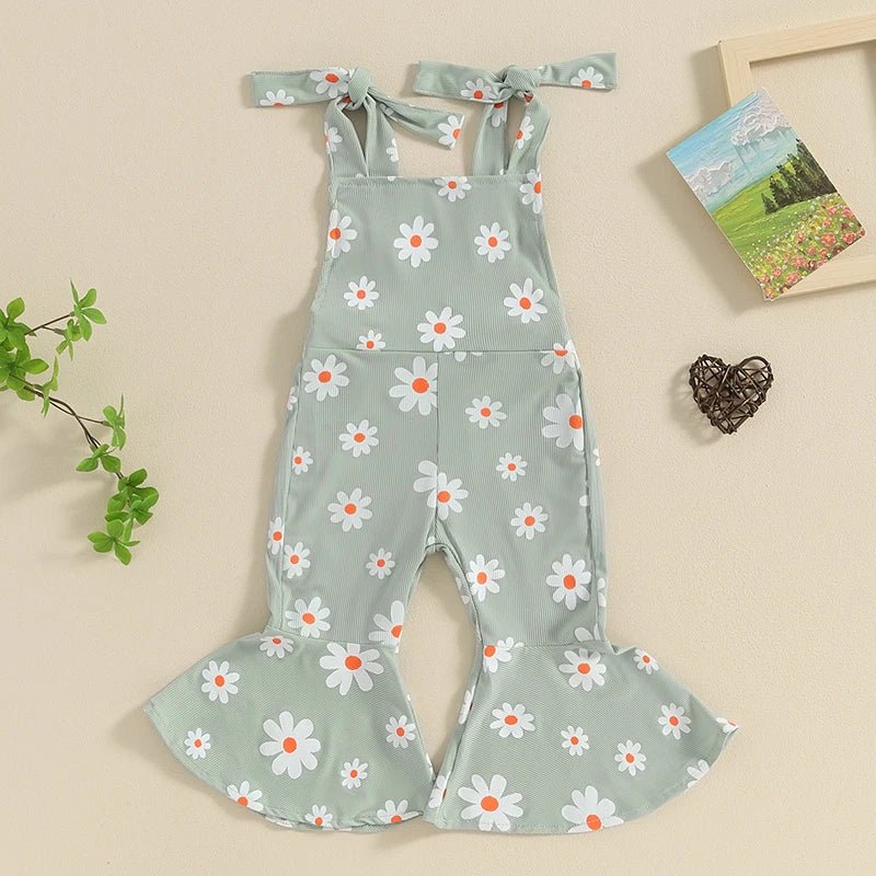 Daisy Bell-Bottom Jumpsuit - The Ollie Bee