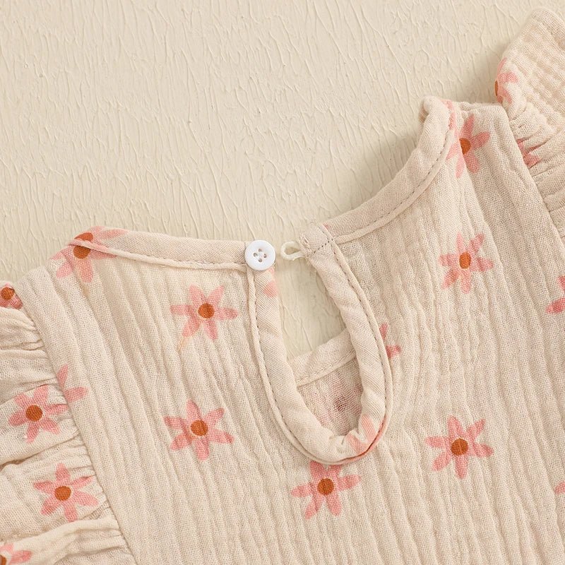 Floral Fly Sleeve Shortsie - The Ollie Bee