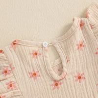 Floral Fly Sleeve Shortsie - The Ollie Bee