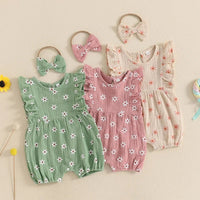 Floral Fly Sleeve Shortsie - The Ollie Bee