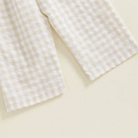 Gingham Smocked Jumpsuit - The Ollie Bee