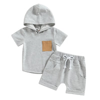 Hooded Pocket Tee Set - The Ollie Bee