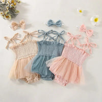 Muslin Tulle Onesie and Headband - The Ollie Bee