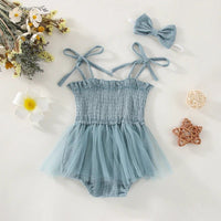 Muslin Tulle Onesie and Headband - The Ollie Bee