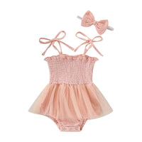 Muslin Tulle Onesie and Headband - The Ollie Bee