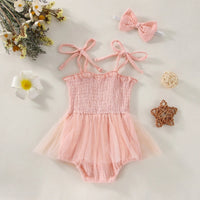 Muslin Tulle Onesie and Headband - The Ollie Bee