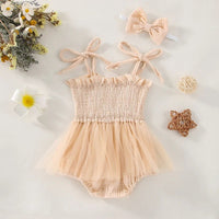 Muslin Tulle Onesie and Headband - The Ollie Bee