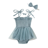 Muslin Tulle Onesie and Headband - The Ollie Bee