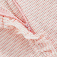 Pink Waffle Footie Set - The Ollie Bee