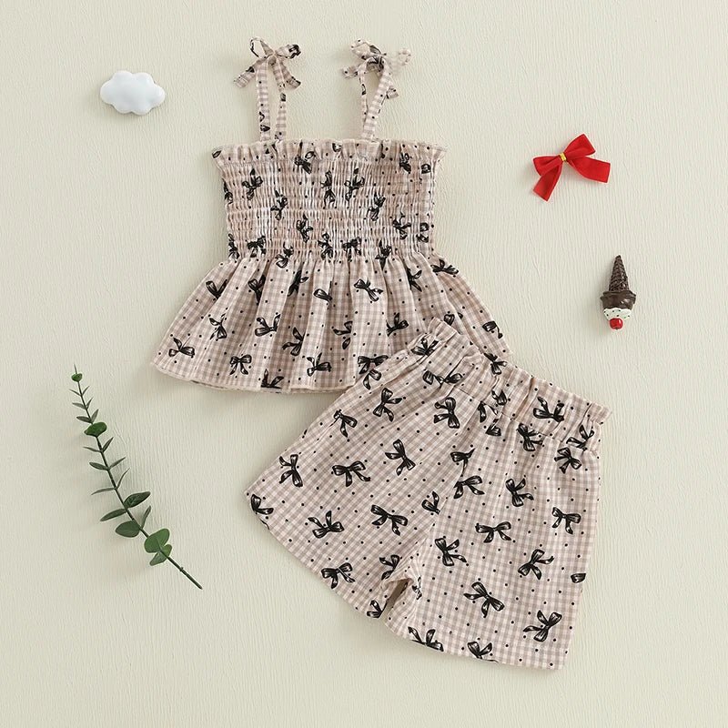 Polka Dot Bows Peplum Set - The Ollie Bee
