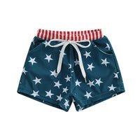 Stars and Stripes Swim Trunks - The Ollie Bee