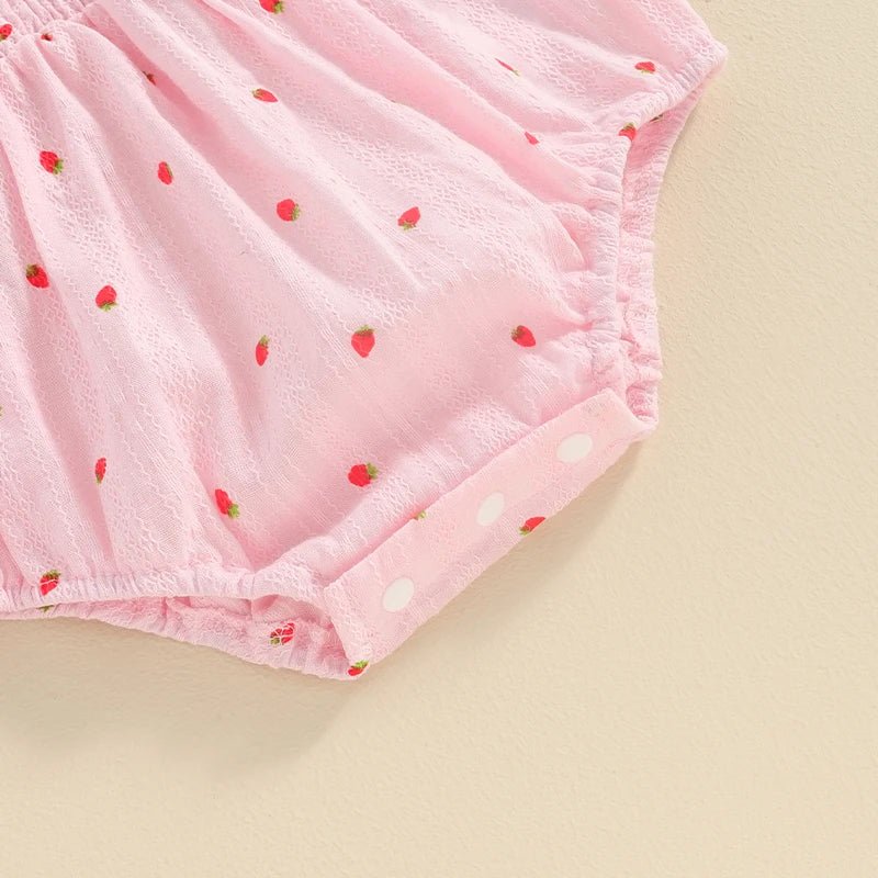 Strawberry Shortcake Onesie and Headband - The Ollie Bee