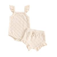 Terrycloth Checkerboard Onesie Outfit - The Ollie Bee