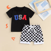 USA Checkered Set - The Ollie Bee
