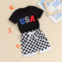 USA Checkered Set - The Ollie Bee