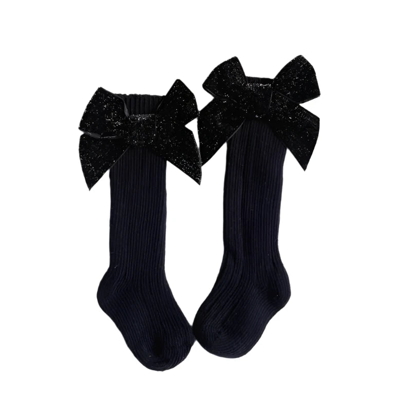 Velvet Sparkle Knee High Socks - The Ollie Bee