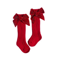 Velvet Sparkle Knee High Socks - The Ollie Bee