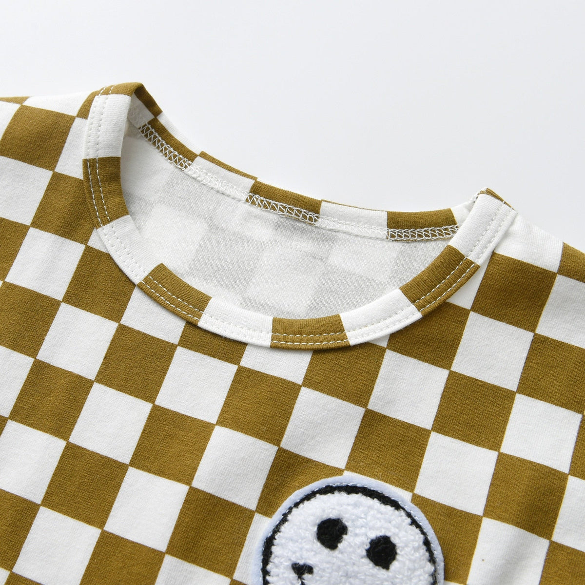 Checkerboard Smiley Set - The Ollie Bee