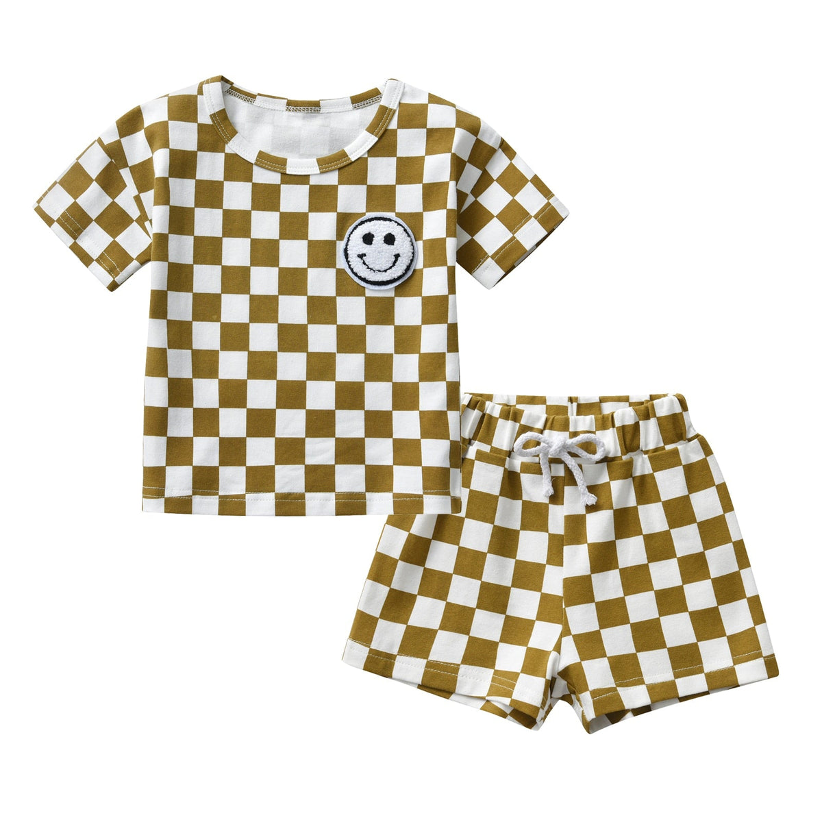 Checkerboard Smiley Set - The Ollie Bee