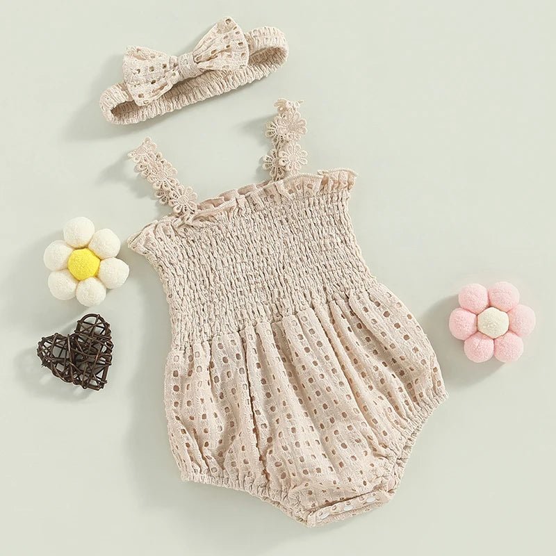 Crochet Onesie and Headband - The Ollie Bee