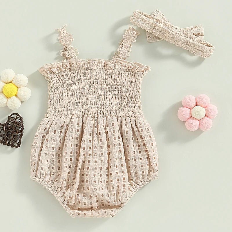 Crochet Onesie and Headband - The Ollie Bee