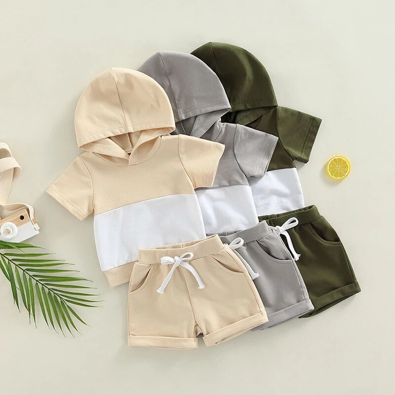 Hooded Two Tone Set - The Ollie Bee