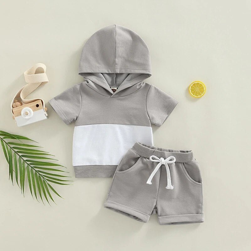 Hooded Two Tone Set - The Ollie Bee