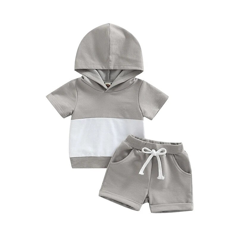 Hooded Two Tone Set - The Ollie Bee