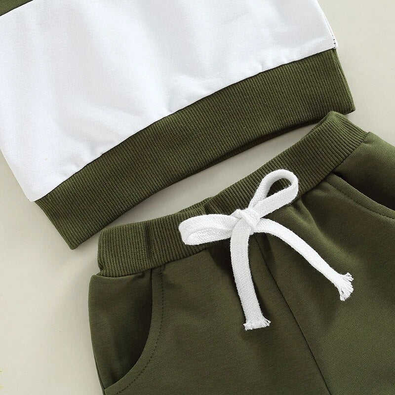 Hooded Two Tone Set - The Ollie Bee