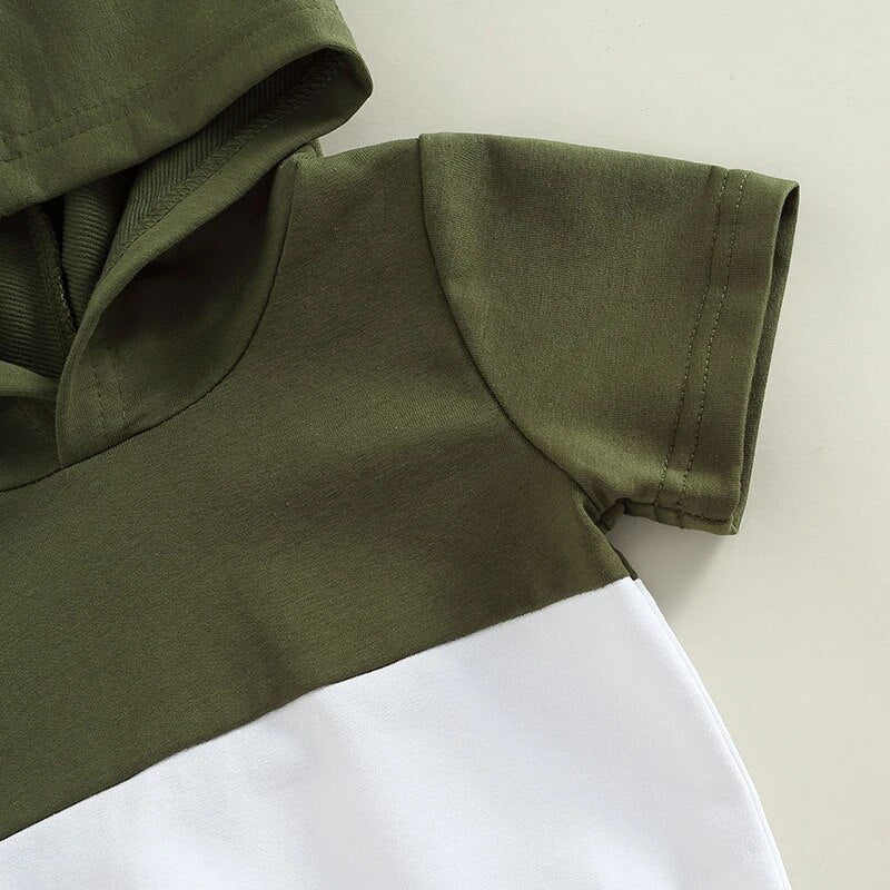 Hooded Two Tone Set - The Ollie Bee