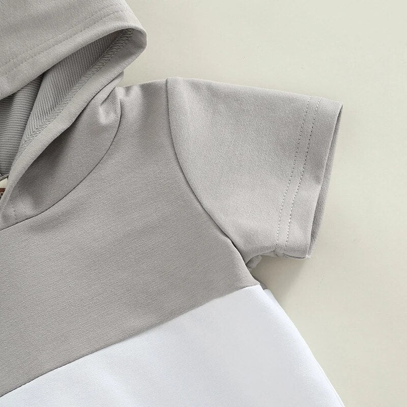 Hooded Two Tone Set - The Ollie Bee