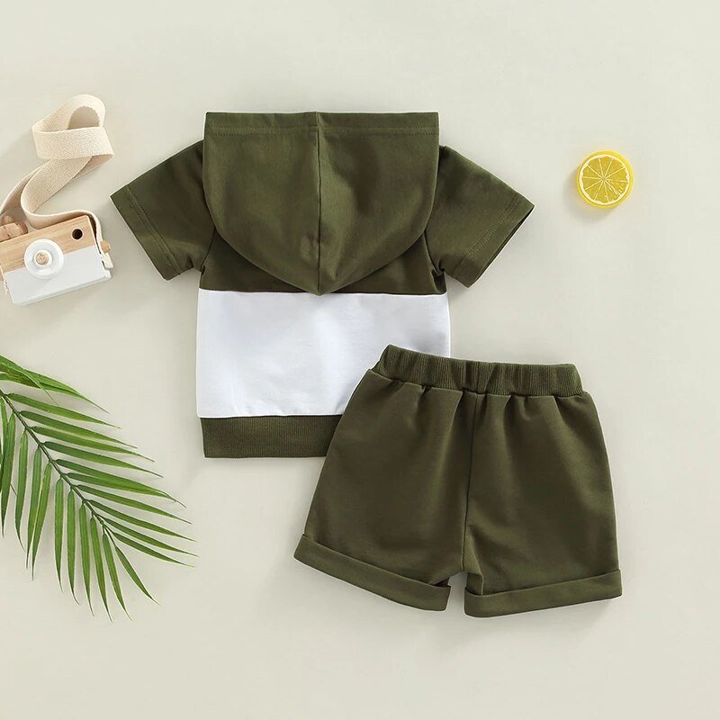 Hooded Two Tone Set - The Ollie Bee