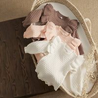 Knit Ruffle Sweater Onesie - The Ollie Bee