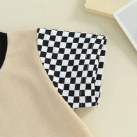 Neutral Waffle Checkered Set - The Ollie Bee