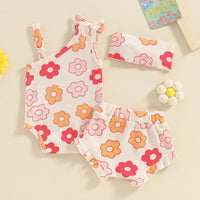 One Shoulder Floral Waffle Set - The Ollie Bee