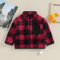 Plaid Fleece Jacket - The Ollie Bee