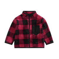 Plaid Fleece Jacket - The Ollie Bee